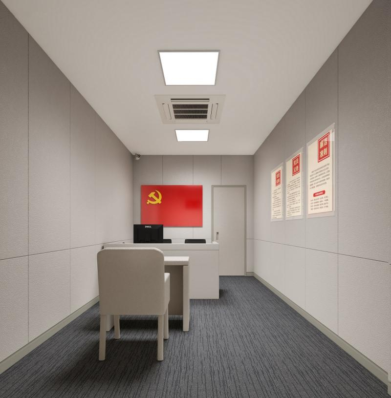 談話(huà)室審訊室詢(xún)問(wèn)室定制阻燃隔音防撞墻面軟包新材料建設(shè)